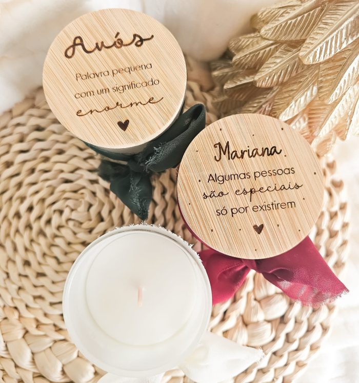 Vela Aromática Natal Personalizada