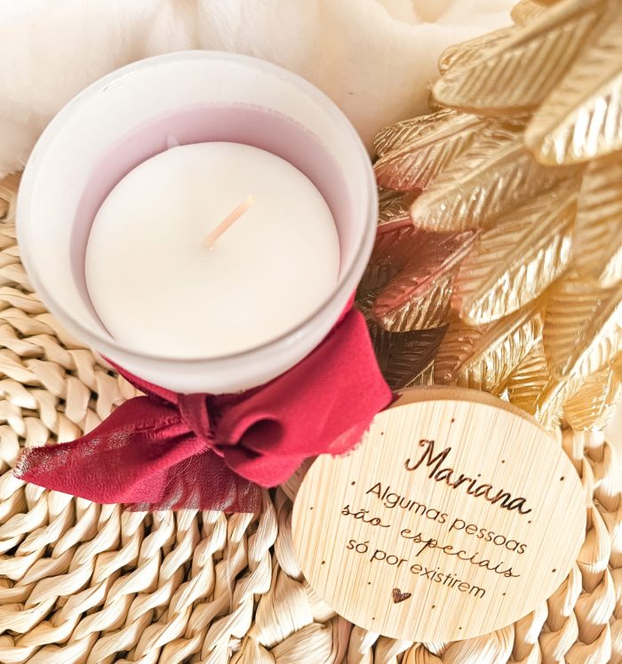 Vela Aromática Natal Personalizada