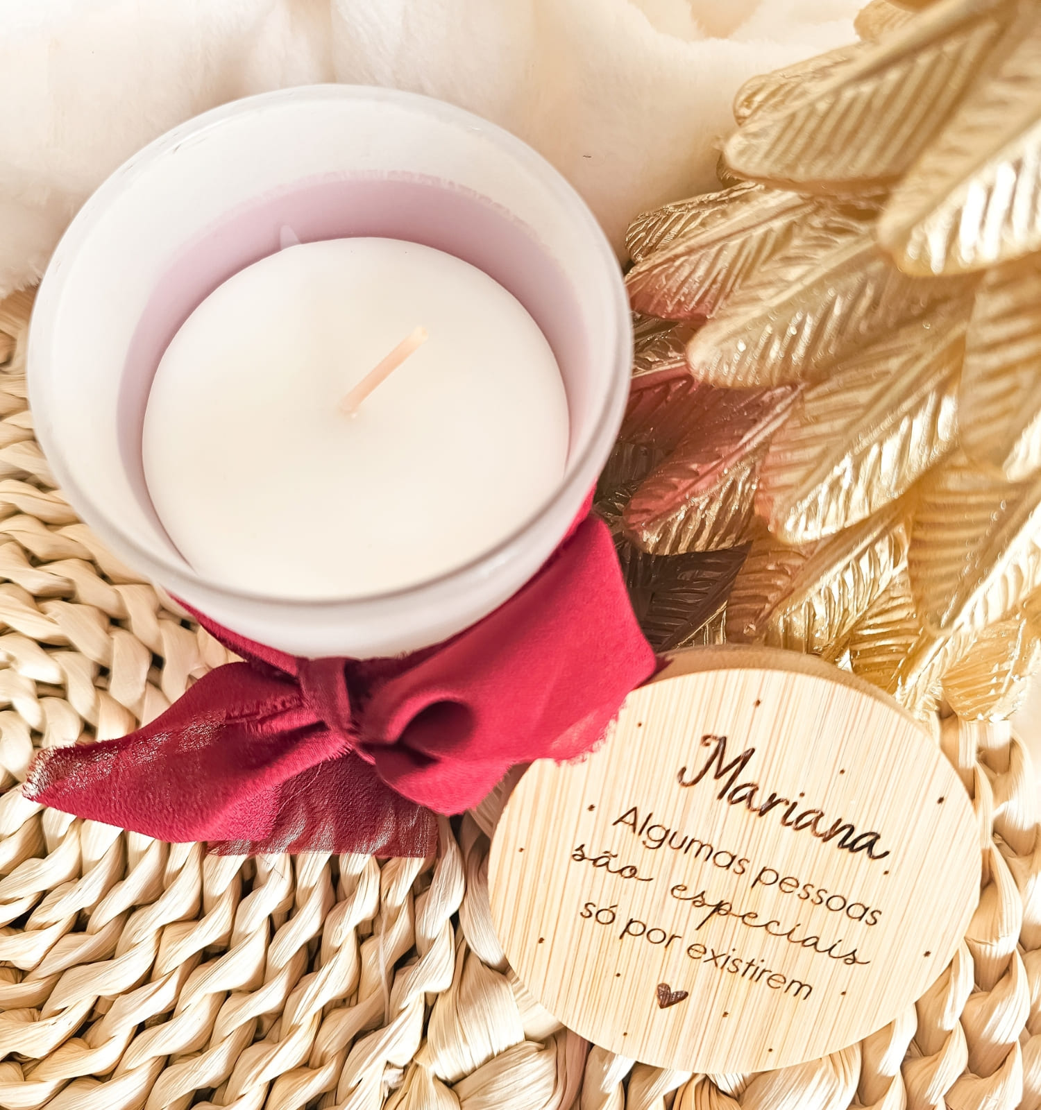 Vela Aromática Natal Personalizada Vela Aromática Natal Personalizada