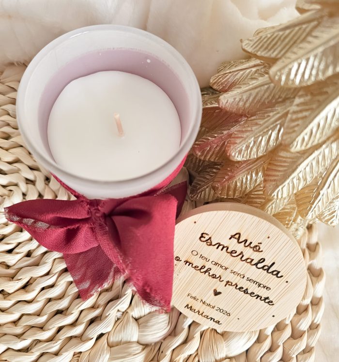Vela Aromática Redonda Personalizada