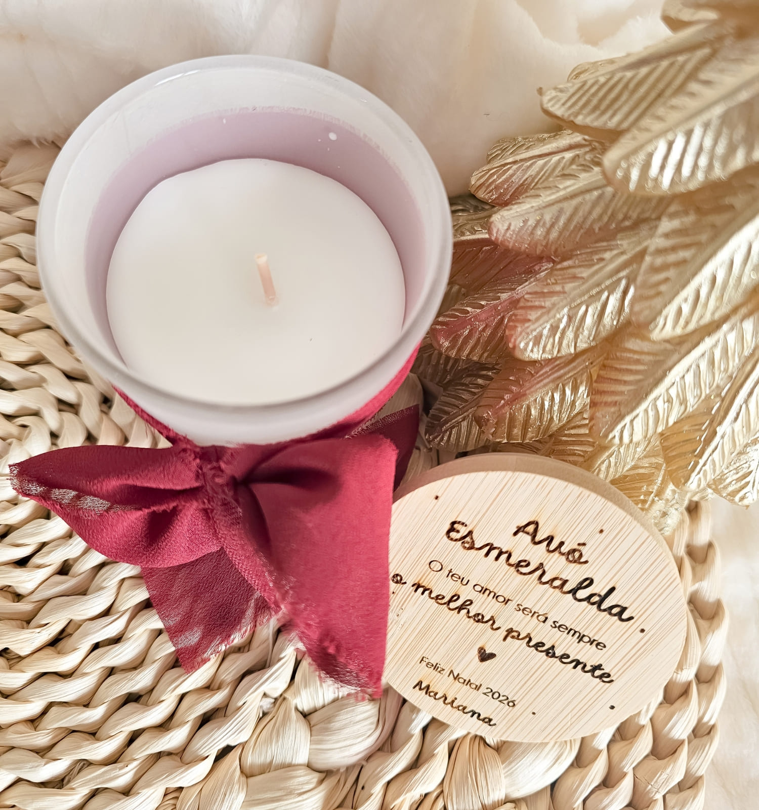 Vela Aromática Redonda Personalizada Vela Aromática Redonda Personalizada