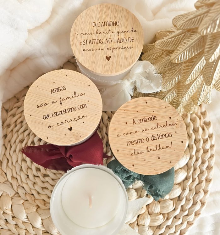 Vela Aromática Texto Personalizado