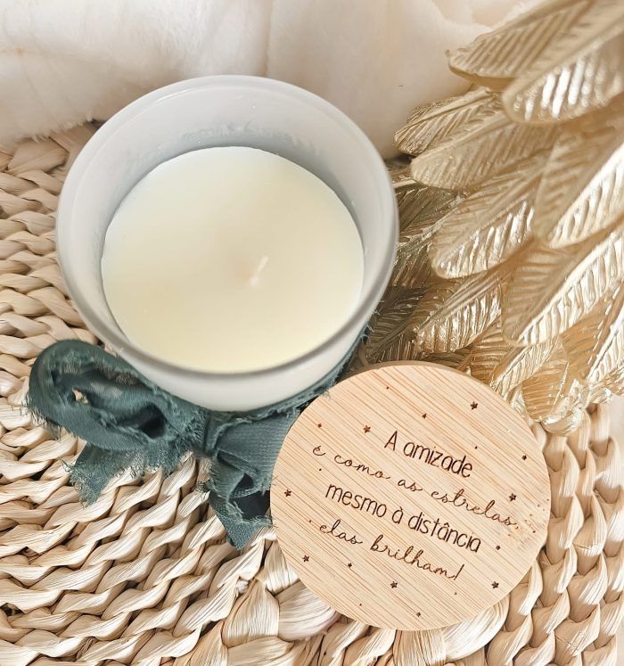 Vela Aromática Texto Personalizado