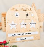 Placa de Natal para Lista de Presentes