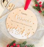 Placa de Família Personalizada de Natal