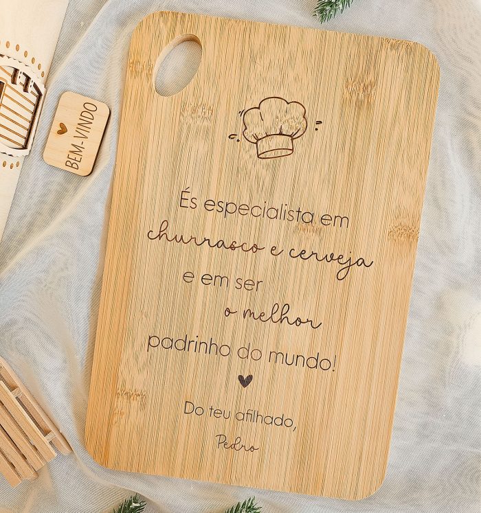 Tábua de Cozinha Personalizada - Tema Chef