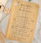 Tábua de Cozinha Personalizada - Tema Receita - PIPÁPÁ - Amor em Madeira Tábua de Cozinha Personalizada - Tema Receita