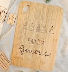 Tábua de Cozinha Personalizada - Árvores de Natal - PIPÁPÁ - Amor em Madeira Tábua de Cozinha Personalizada - Árvores de Natal