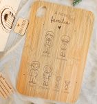 Tábua de Cozinha Personalizada - Tema Familiar - PIPÁPÁ - Amor em Madeira Tábua de Cozinha Personalizada - Tema Familiar