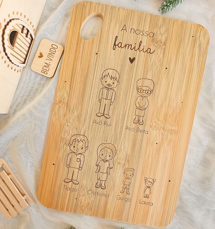 Tábua de Cozinha Personalizada - Tema Familiar