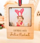 Ornamento Porta-Foto Personalizado para árvore de Natal