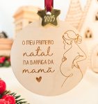 Bola de Natal O meu primeiro Natal na Barriga da Mamã