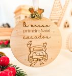 Bola de Natal "O nosso primeiro Natal casados"
