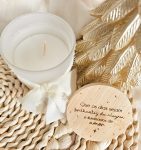Vela Aromática Texto Natal Personalizado