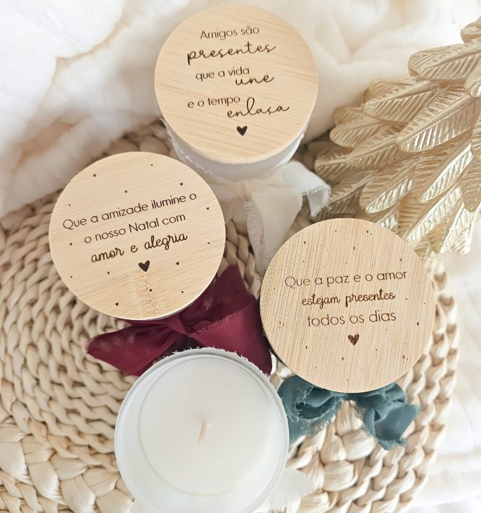 Vela Aromática Texto Personalizado