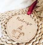 Bola Gnomo de Natal Personalizada com Nome