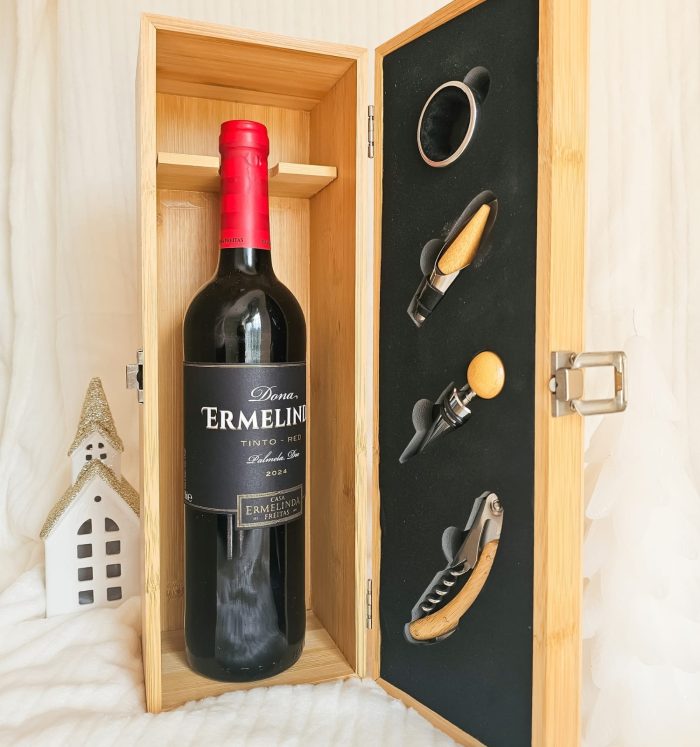 Caixa de Vinho Personalizada com Acessórios