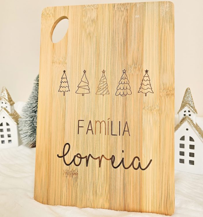 Tábua de Cozinha Personalizada - Árvores de Natal
