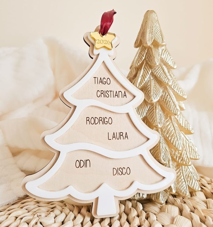 Ornamento Árvore de Natal Personalizado