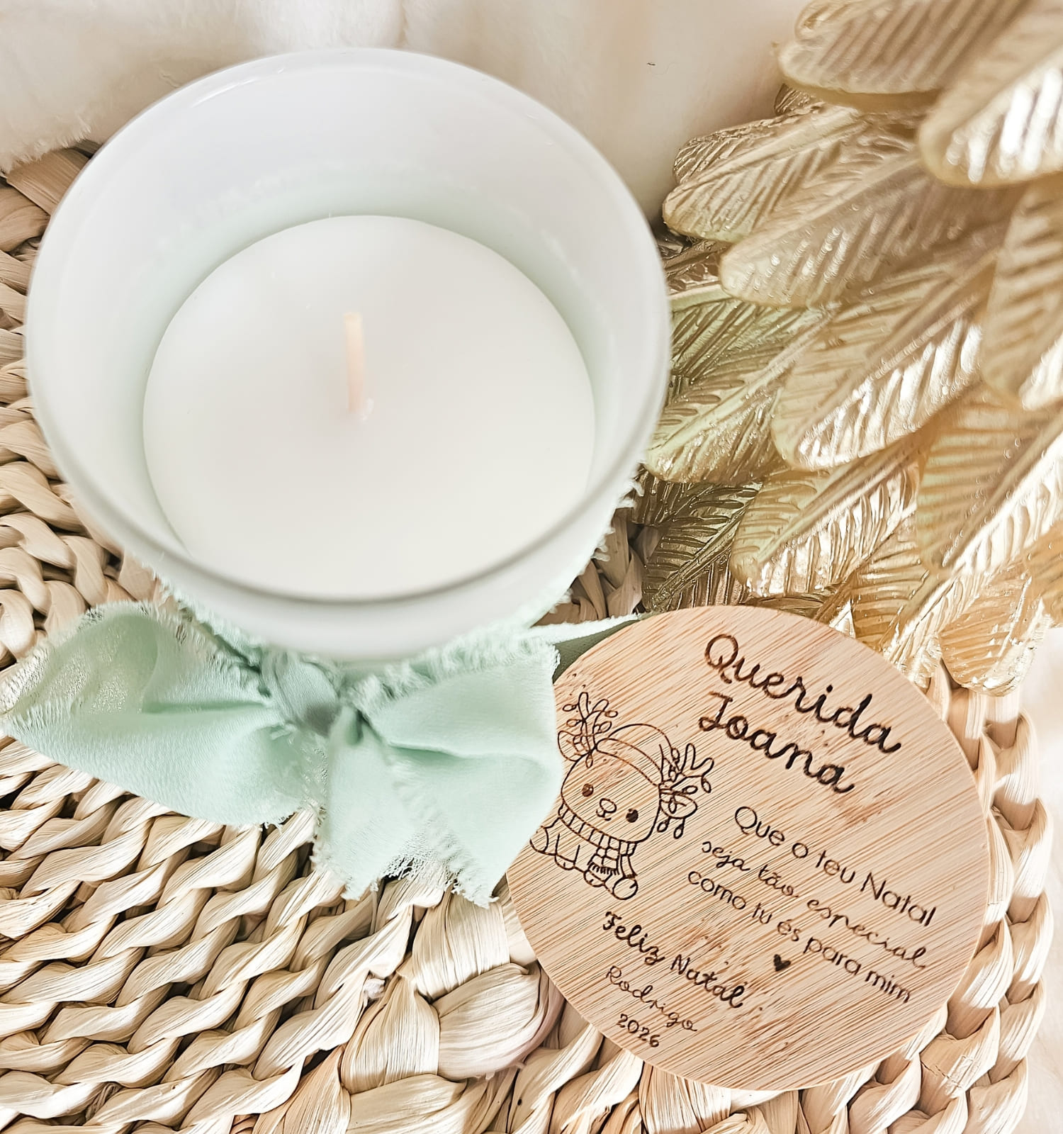 Vela Aromática "Feliz Natal" Personalizada Vela Aromática "Feliz Natal" Personalizada