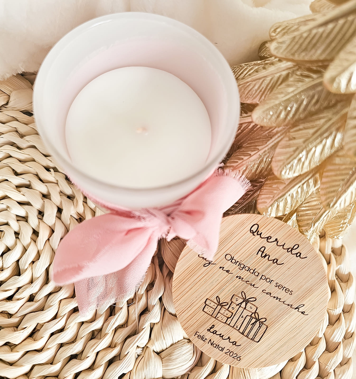 Vela Aromática "Feliz Natal" Personalizada Vela Aromática "Feliz Natal" Personalizada