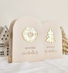 Moldura Livro de Natal em Madeira – Pai Natal