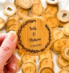 Lembrança de Casamento – Abre-Caricas Íman em Bambu