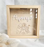 Mealheiro Personalizado Madeira - Winnie the Pooh - PIPÁPÁ - Amor em Madeira Mealheiro Personalizado Madeira - Winnie the Pooh