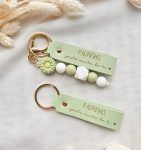 Porta-Chaves de Couro Verde Personalizado