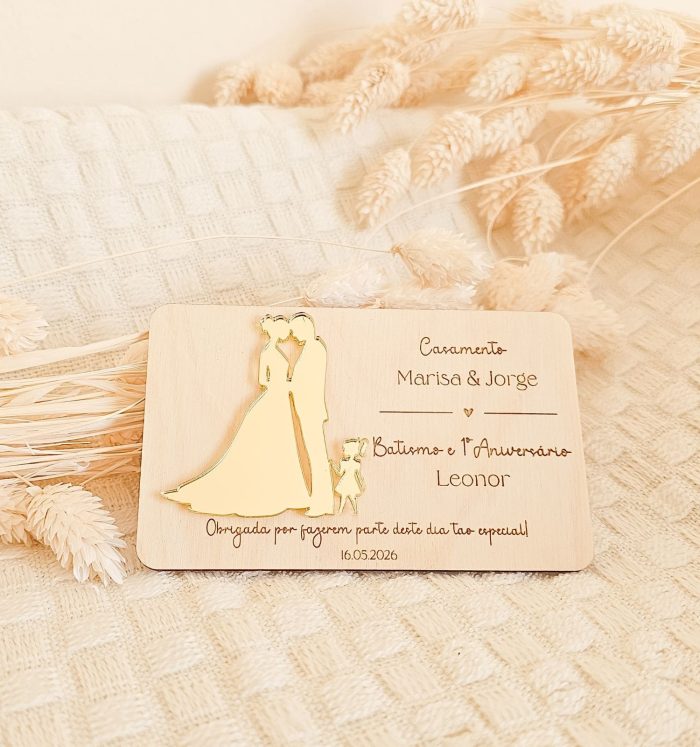 Lembrança Íman de Casamento Personalizada