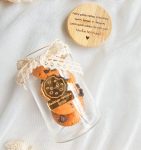 Frasco personalizado para bolachas de educadora