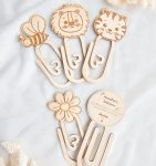 Clips marcadores personalizados para educadoras