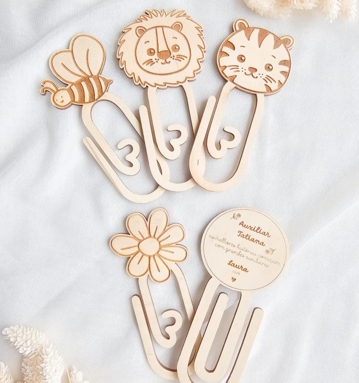 Clips marcadores personalizados para educadoras