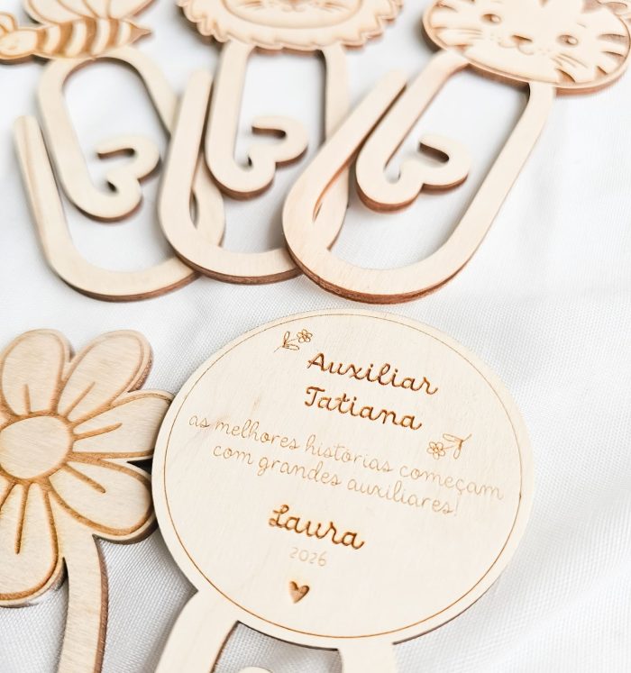 Clips marcadores personalizados para educadoras