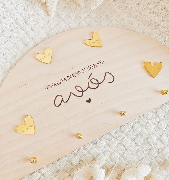 Chaveiro de Parede Personalizado para Avós