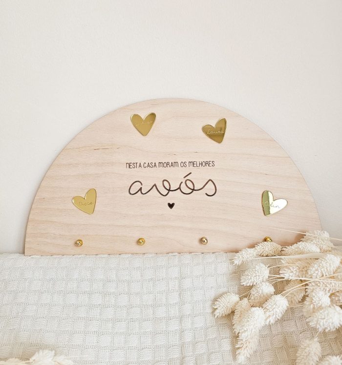 Chaveiro de Parede Personalizado para Avós