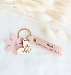 Porta-chaves Personalizado – Coração e Flor