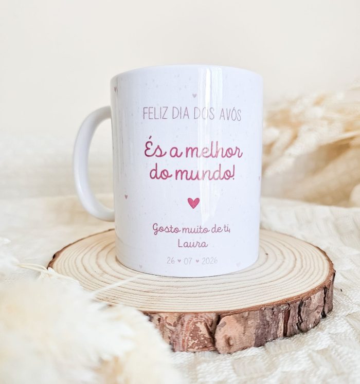 Caneca Feliz Dia dos Avós com Fotografia