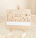 placa-primeiro-dia-creche-personalizada - PIPÁPÁ - Amor em Madeira placa-primeiro-dia-creche-personalizada