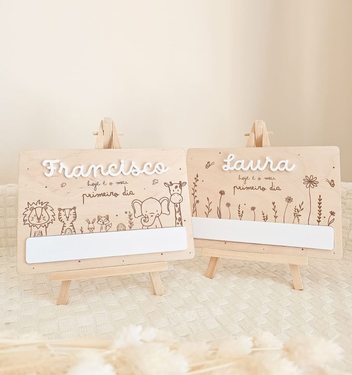 placa-primeiro-dia-creche-personalizada