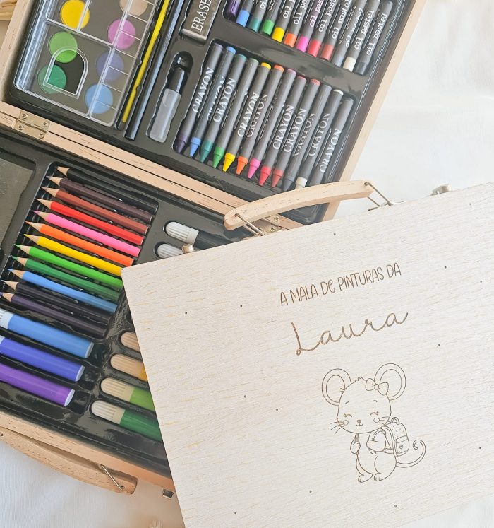 Mala de Pinturas Personalizada para Crianças