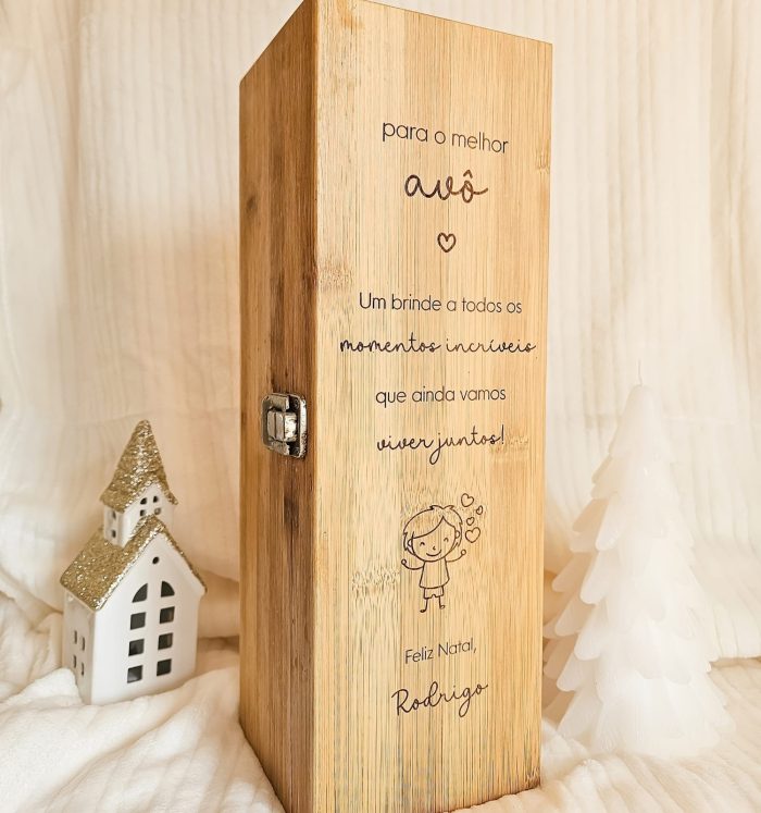 Caixa de Vinho Personalizada para Avós