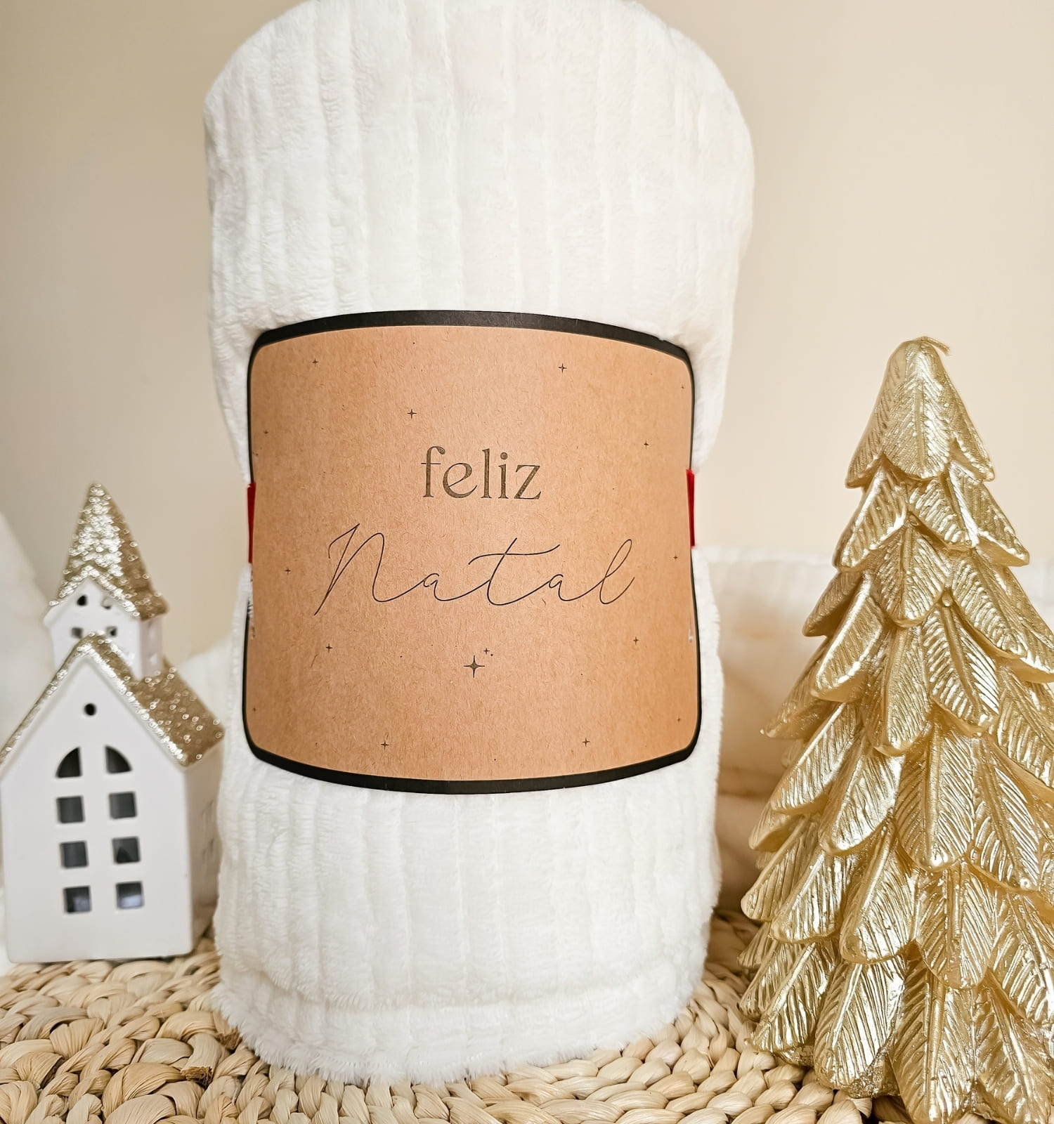 Manta polar personalizada com nome e mensagem especial para presente de Natal Manta polar personalizada com nome e mensagem especial para presente de Natal